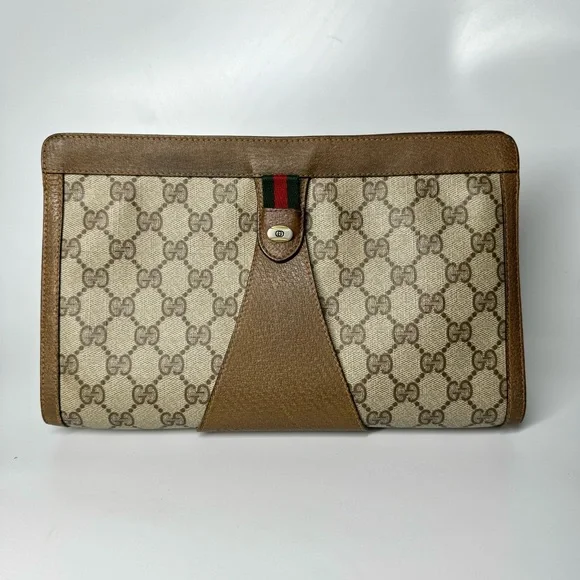 Gucci Ophidia Supreme GG Monogram Accessory Collection Clutch. - Picture 14 of 15